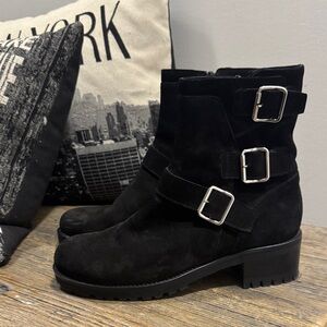 Russel & Bromley Black Women's suede Boots - 38.5 (scuffs)